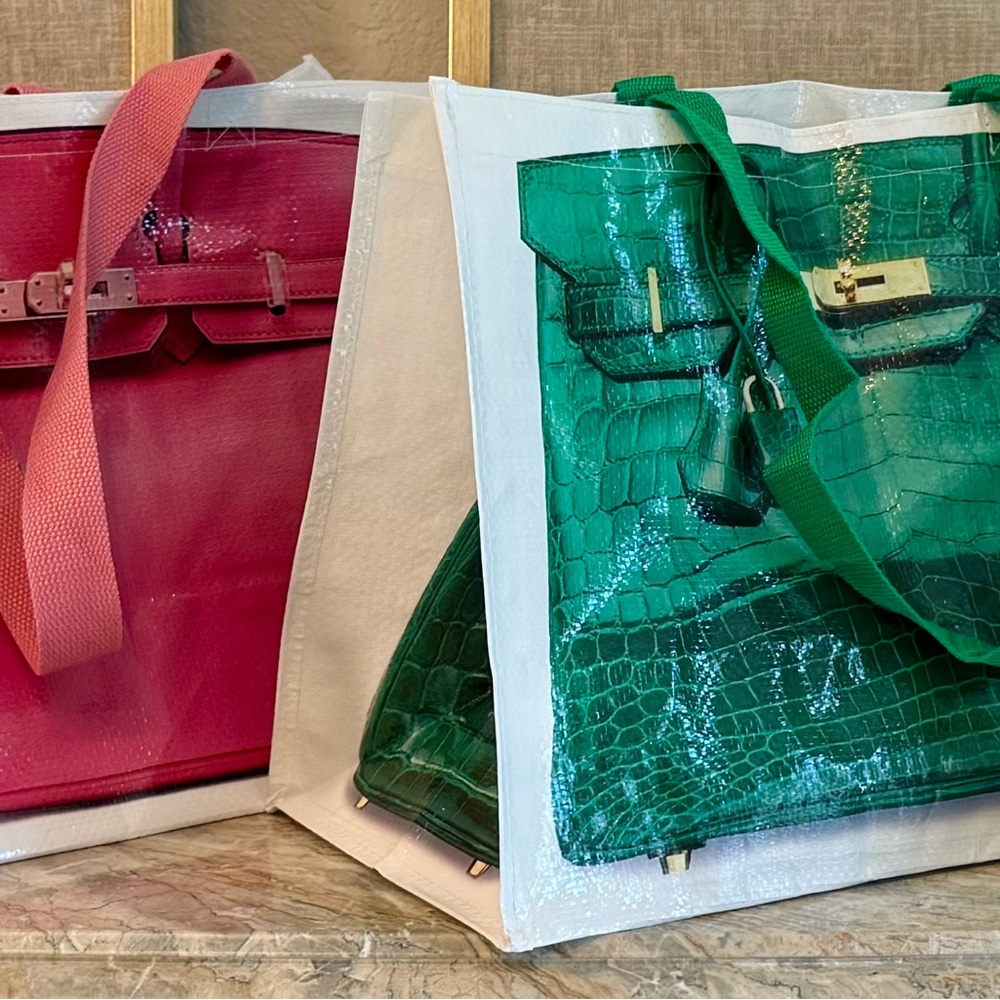 Green -🚨 Instagram craze Tote- Art PrintTote Illustrated Top-Handle Graphic - Picture 9 of 16